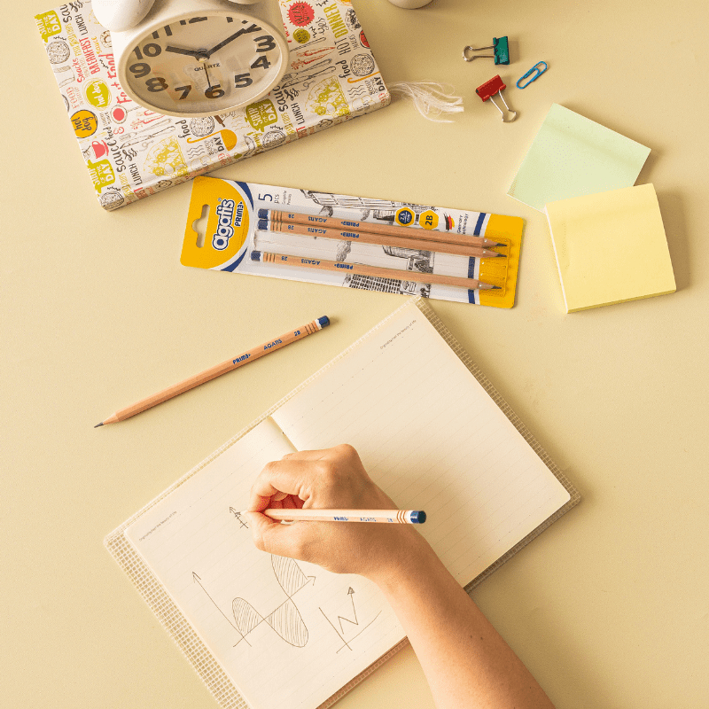 

Agatis Prime - Pensil Tulis Natural 2B Blister Isi 5 Pcs