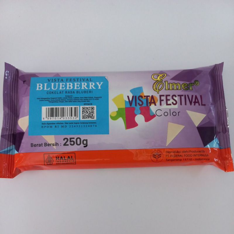 

Elmer Cokelat Batang Rasa Bluberi 250g