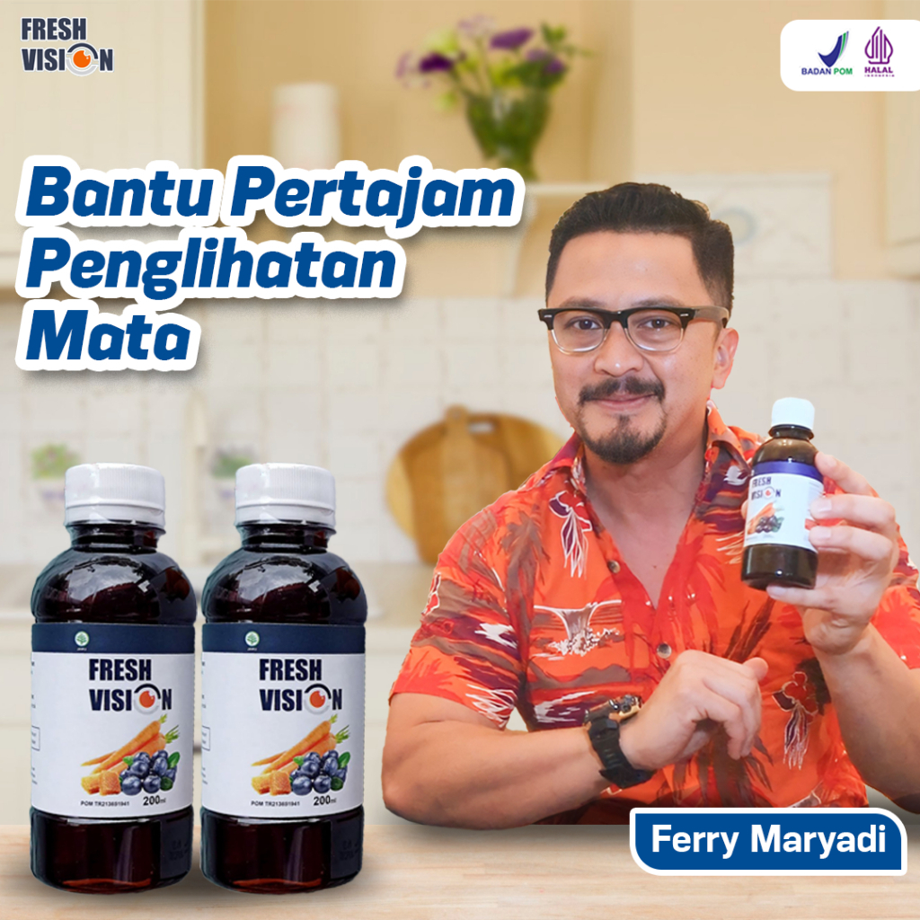

Fresh Vision - Suplemen Mata Minus Silinder Plus Original Halal BPOM 200ml