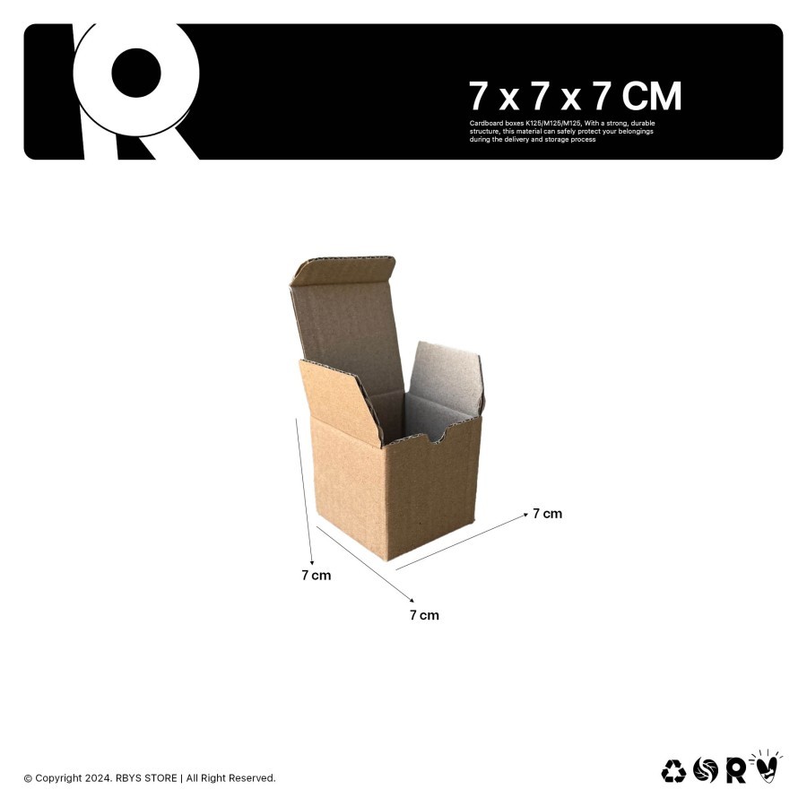 

KARDUS KARTON BOX 7 x 7 x 7 CM | Dus Kardus