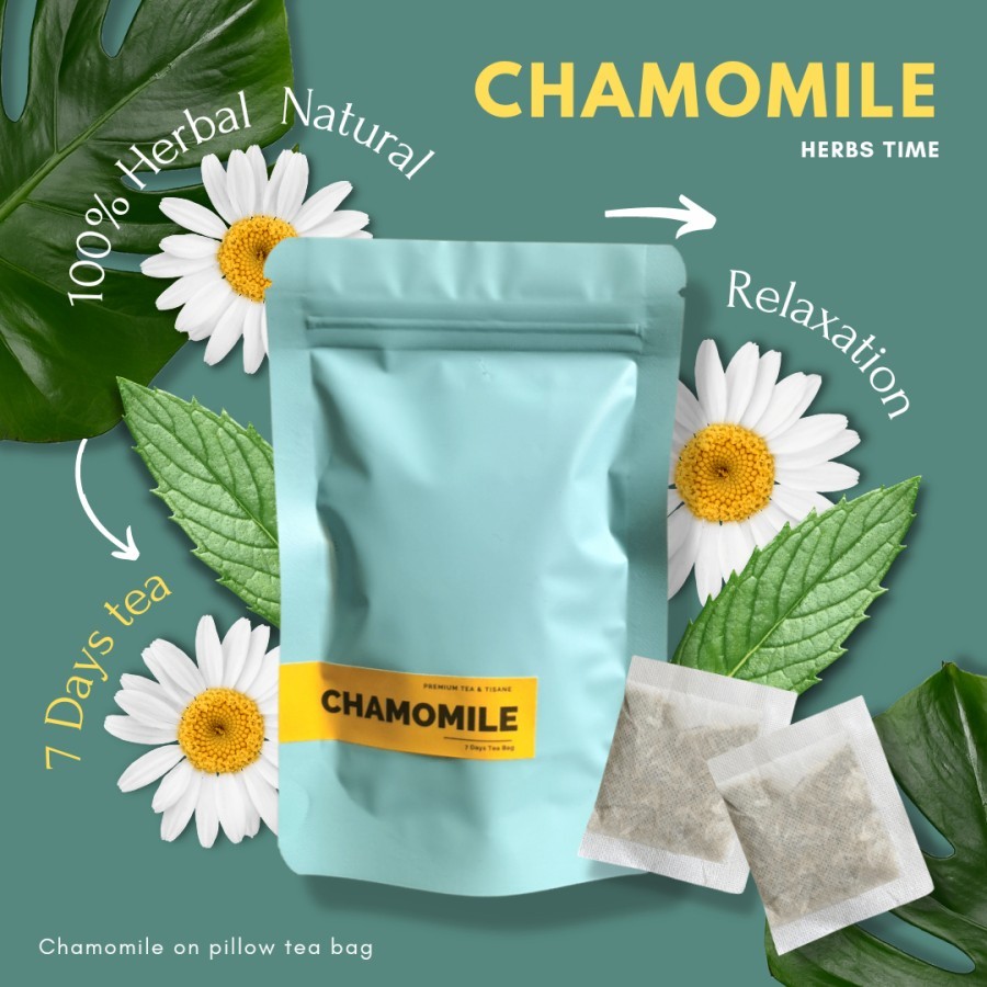 

Teh Chamomile Tea Bag Tisane Flower Tea Teh Bunga Kamomil Premium - Tea bag - 7days