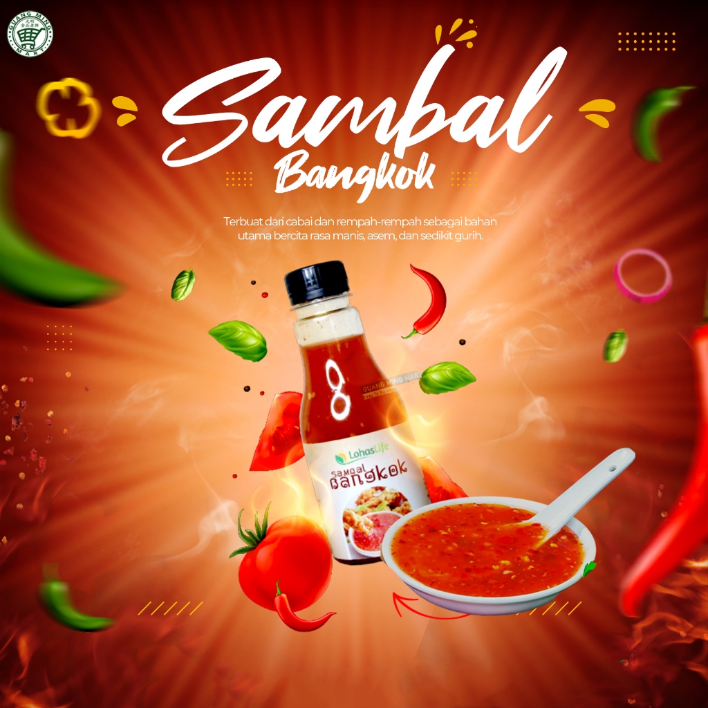 

Sambal Bangkok Vegetarian - Sweet Chili Sauce Bangkok Lohaslife