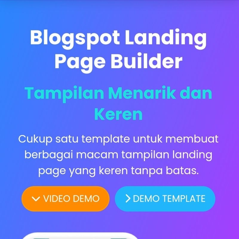Template Blogspot Landingpage Blogspot Builder Template Tema Blogspot Keren Murah Elegan Landingpage