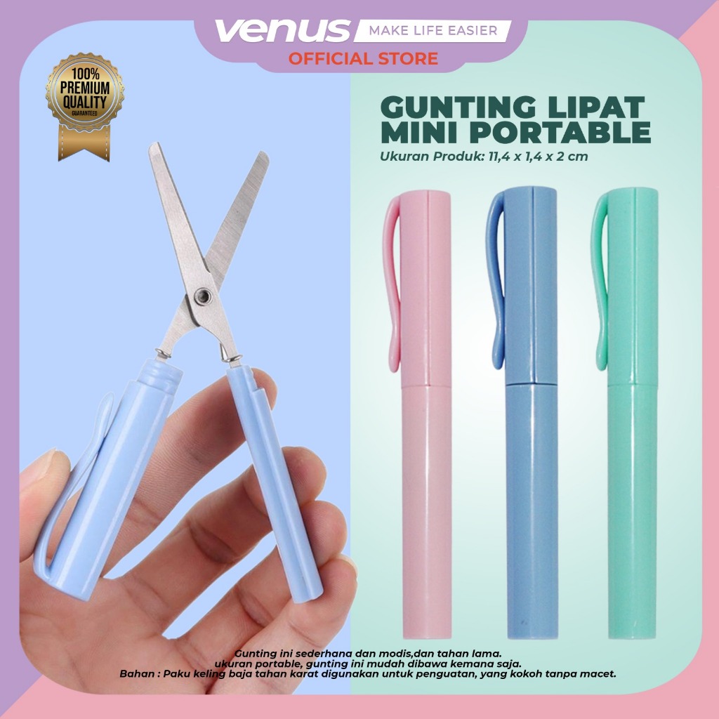 

Gunting Lipat Mini Pen Portable Scissors Gunting Kertas Lipat Model Pulpen Gunting Saku Paper Cutter Lucu S1331