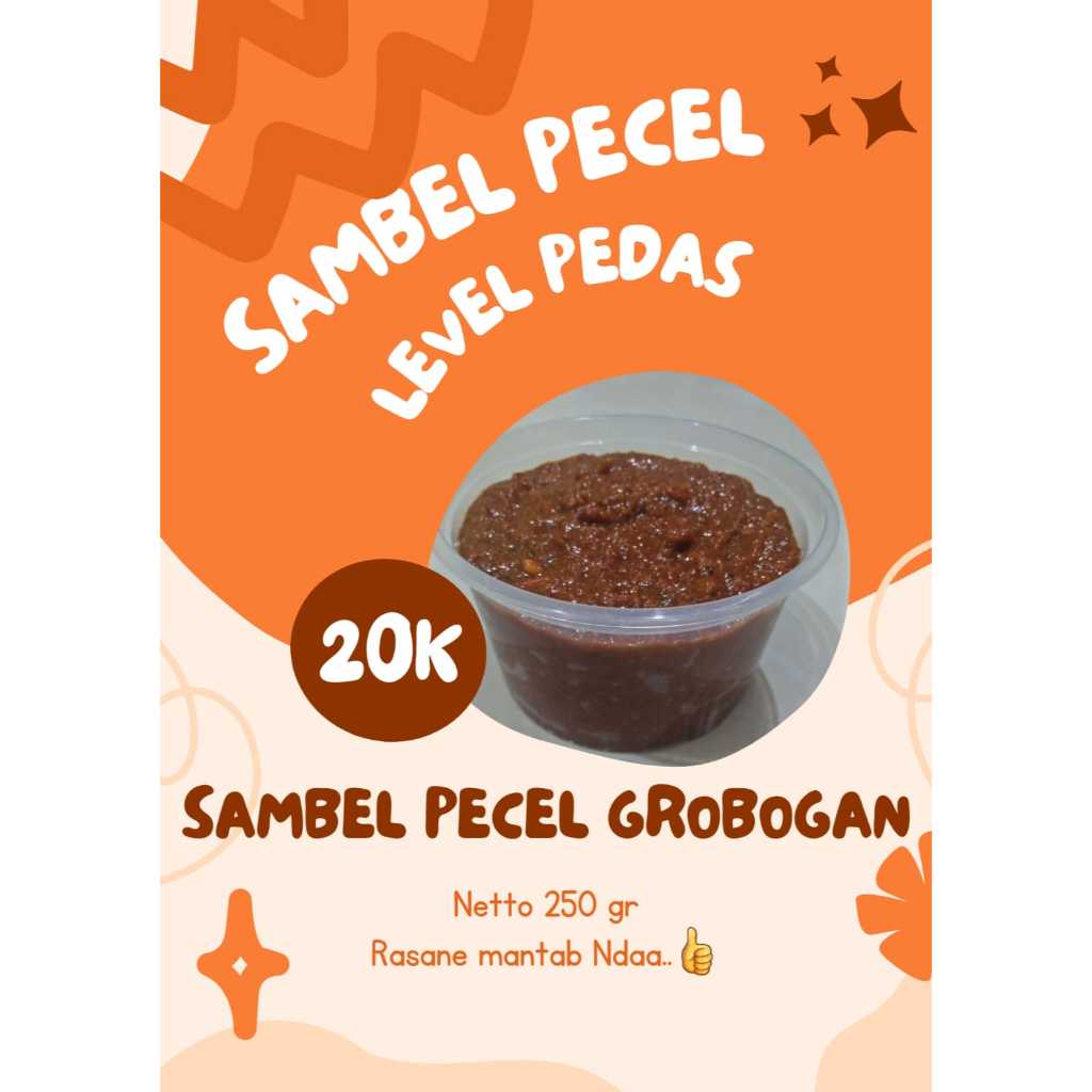 

Sambel/Bumbu Pecel Grobogan Level Pedas 250gr