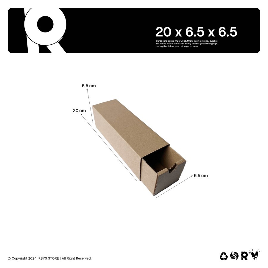 

KARDUS KARTON BOX 20 x 6.5 x 6.5 CM | Dus Kardus