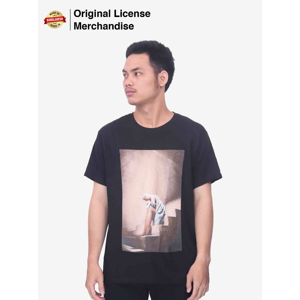 Kaos Baju Casual Hitam Pendek Dewasa Pria Wanita Premium Band Musik ARIANA GRANDE Original Staircase