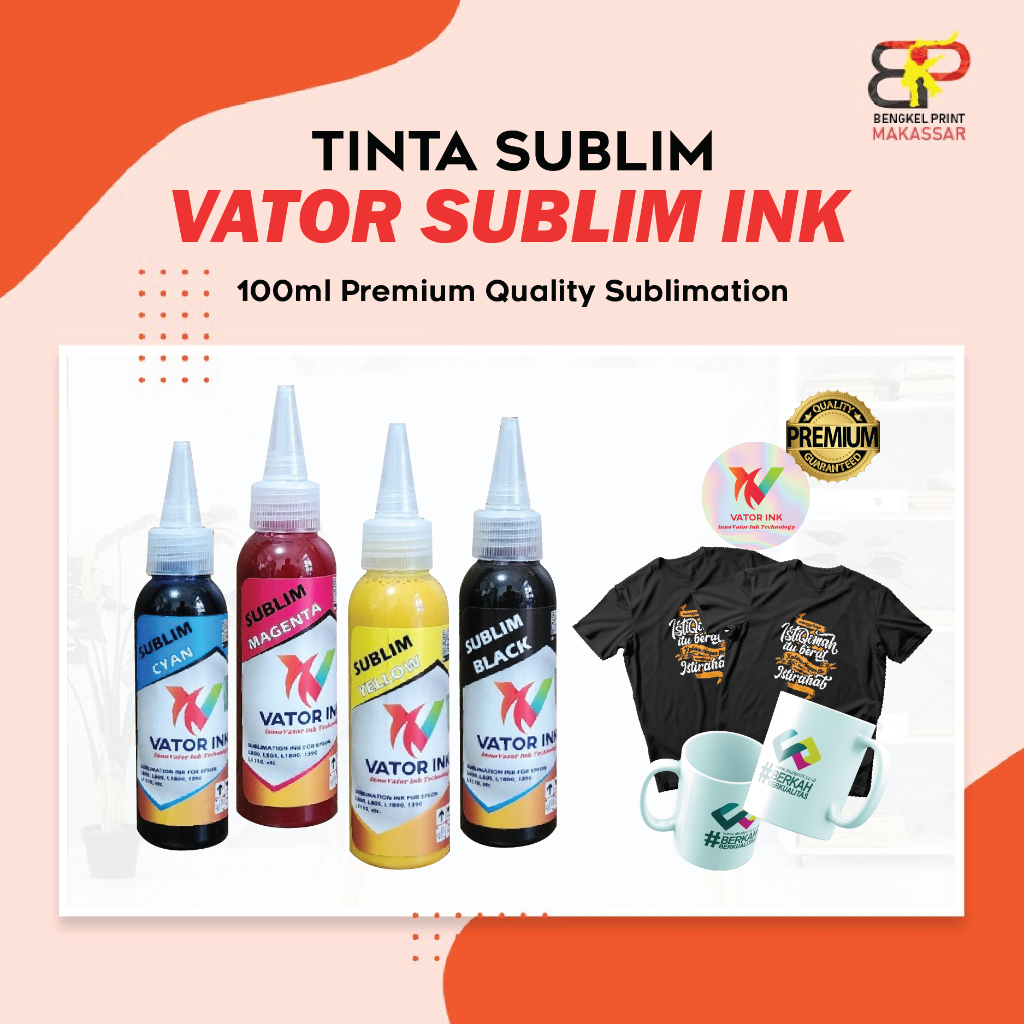 Tinta Sublim Vator Ink 100ml -SABLON KAOS-SUBLIMATION SABLON