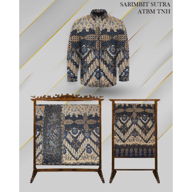 Bahan Batik Tulis Exlusive Sarimbit Sutra ATBM Tanahan Full Tulis Manual