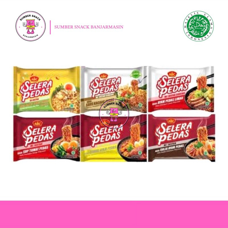 

Mi Instan ABC Selera Pedas (3 Varian Rasa)
