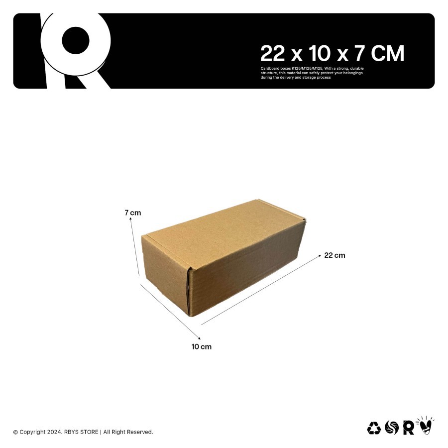 

KARDUS KARTON BOX 22 x 10 x 7 CM | Dus Kardus