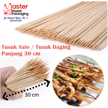 Tusuk Sate / Tusuk Daging Panjang 30 Cm