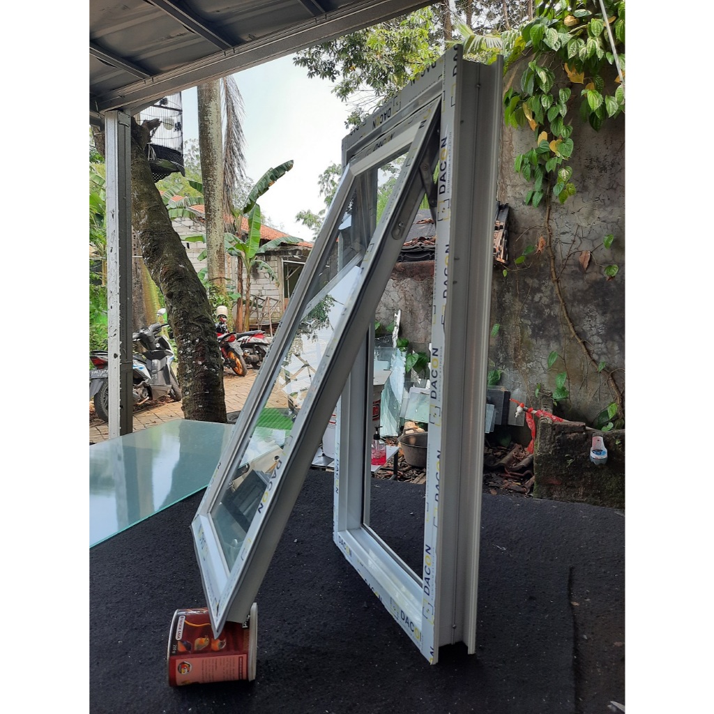 Kusen dan Jendela Alumunium 3 inch,  1 set lengkap uk. L.40 x T.140 Include packing kayu