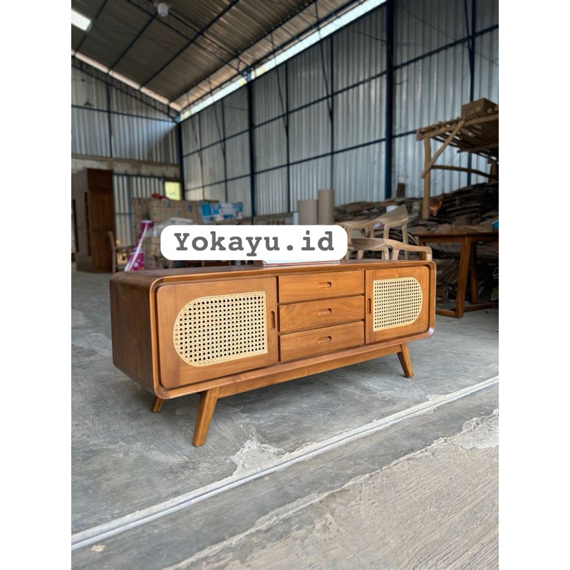 bufet tv / bufet tv rotan / bufet rotan / bufet retro / bufet minimalis / buffet tv / bufet