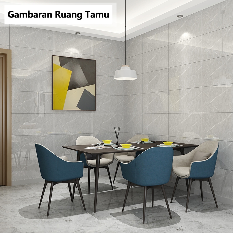 PREMIUM FAST DELIVERY Wallpaper Vinyl Kamar Mandi Anti Air Motif Marmer 30 x 60 cm Lantai Vinyl