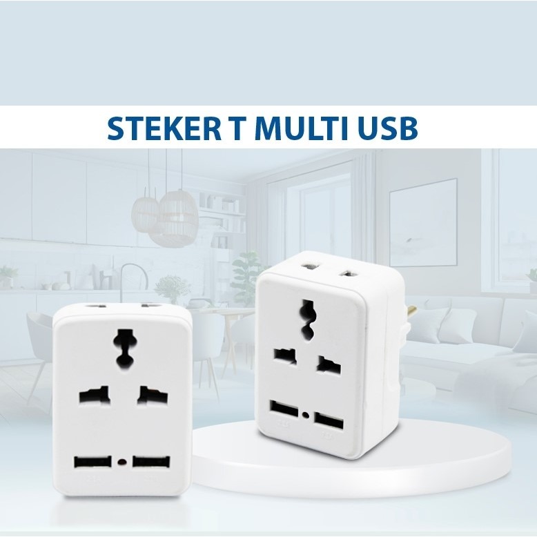 Mikotek Steker T Multi Serbaguna + USB MT-8102