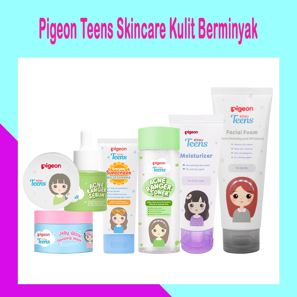 Paket Pigeon Teens Skincare Kulit Berminyak