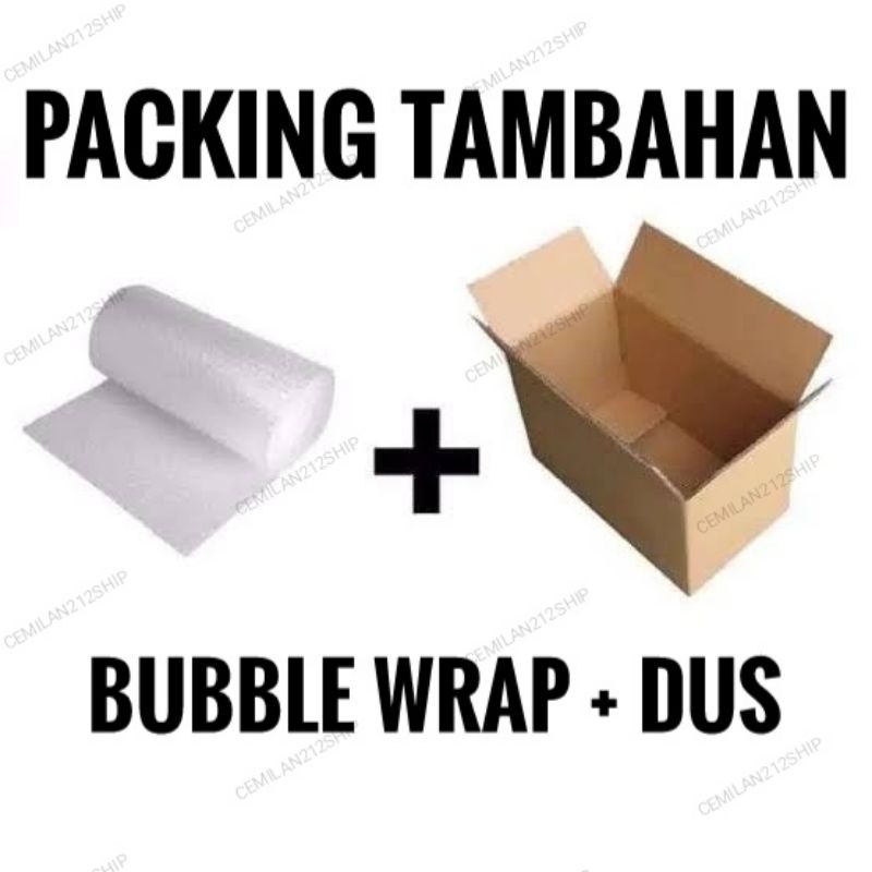 

Packing Tambahan Bubble Wrap + Dus Untuk Keamanan Produk Dalam Pengiriman