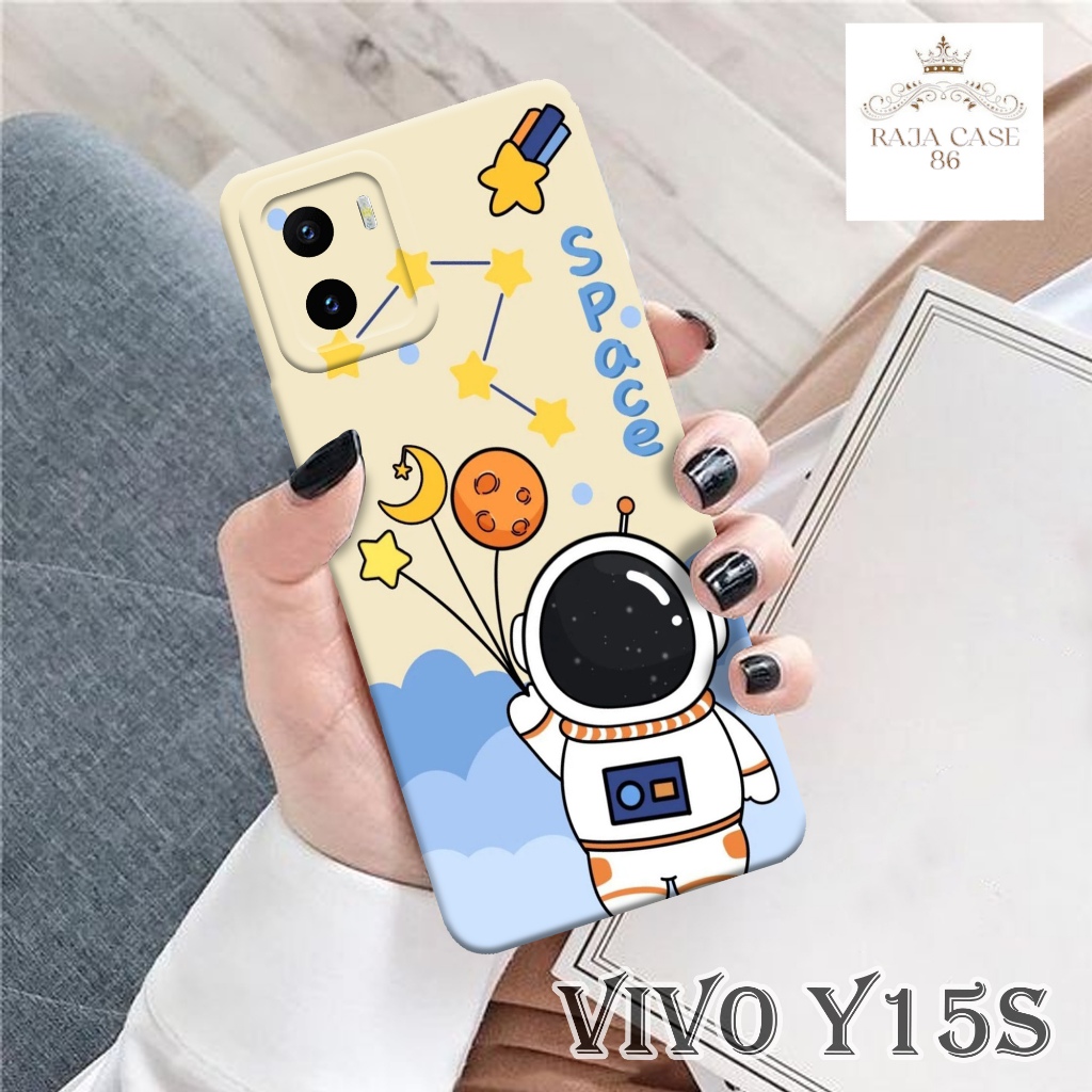 Case Vivo Y15s Terbaru - Rajacase - Casing Vivo Y15s - Motif Case Astronot - Pelindung handphone - V