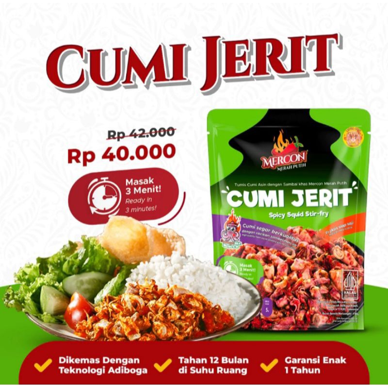 

Oseng Mercon Cumi Jerit {Mercon Merah Putih}