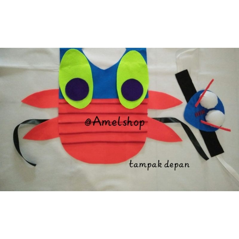 Kostum anak Mantis Shrimp/Baju karnaval anak TK/kostum udang