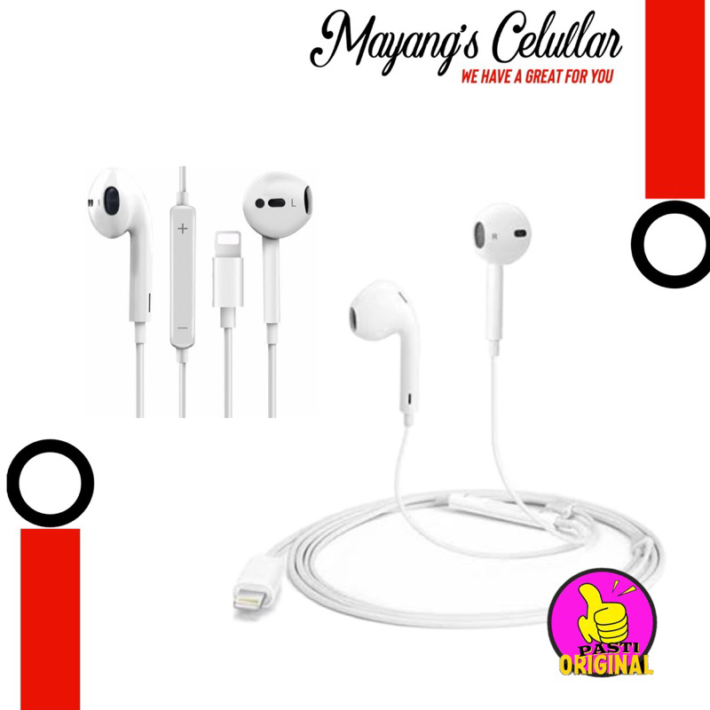Headset iPhone / Earpodss Lightning connector Earphone stereo / headset iphone ORIGINAL