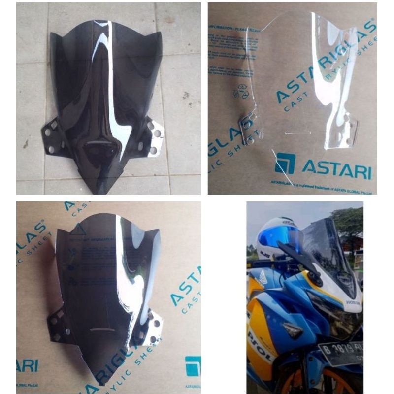 WINDSHIELD CBR THAILAND CBU VISOR CBR 150 CBU FI THAILAND TEBAL 3 MILI