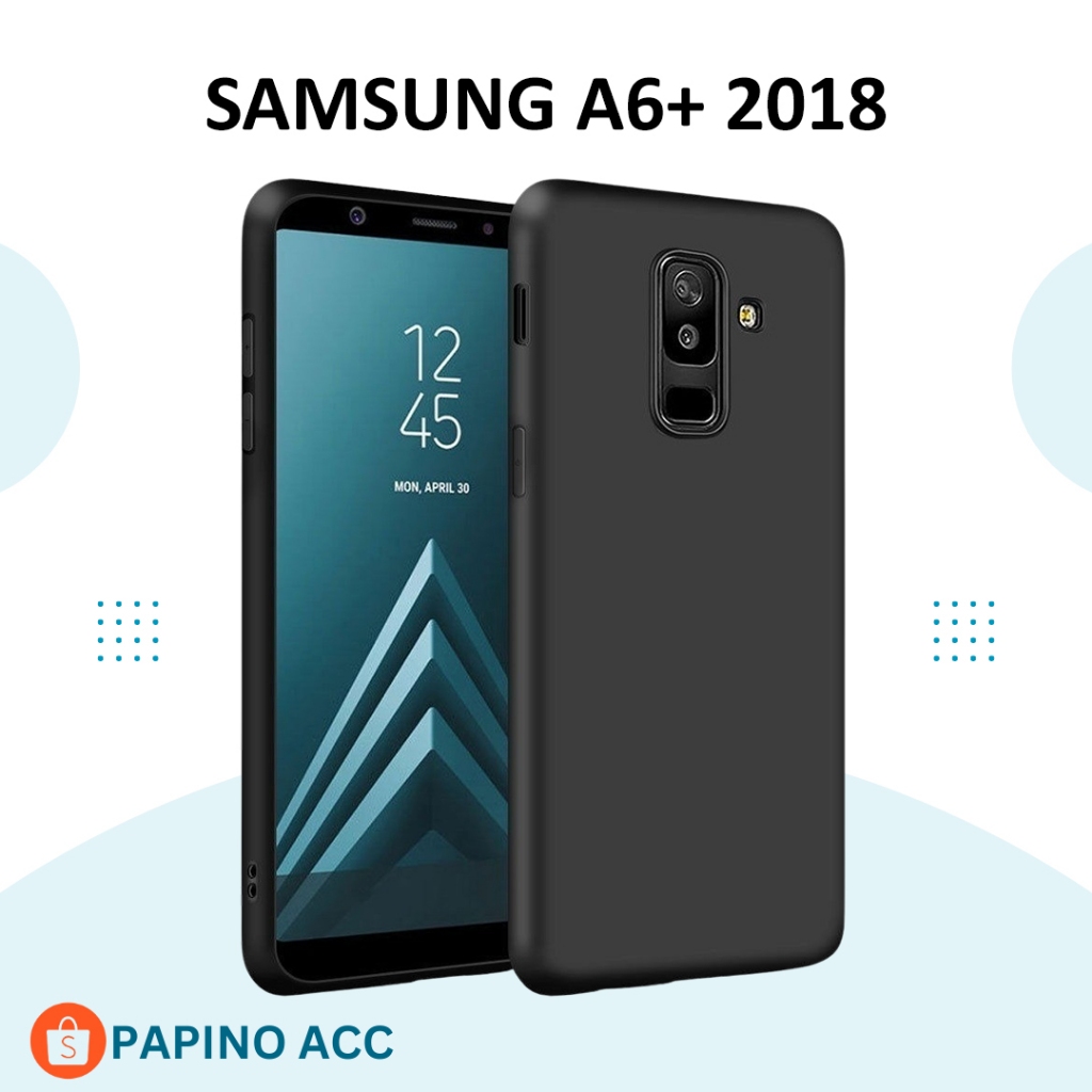 PAPINO Case Matte SAMSUNG A6+ 2018 / Samsung J8 2018 Softcase Blackmatte