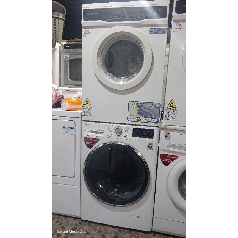 Mesin Cuci LG 10,5kg dan Dryer Diamante 10,5kg