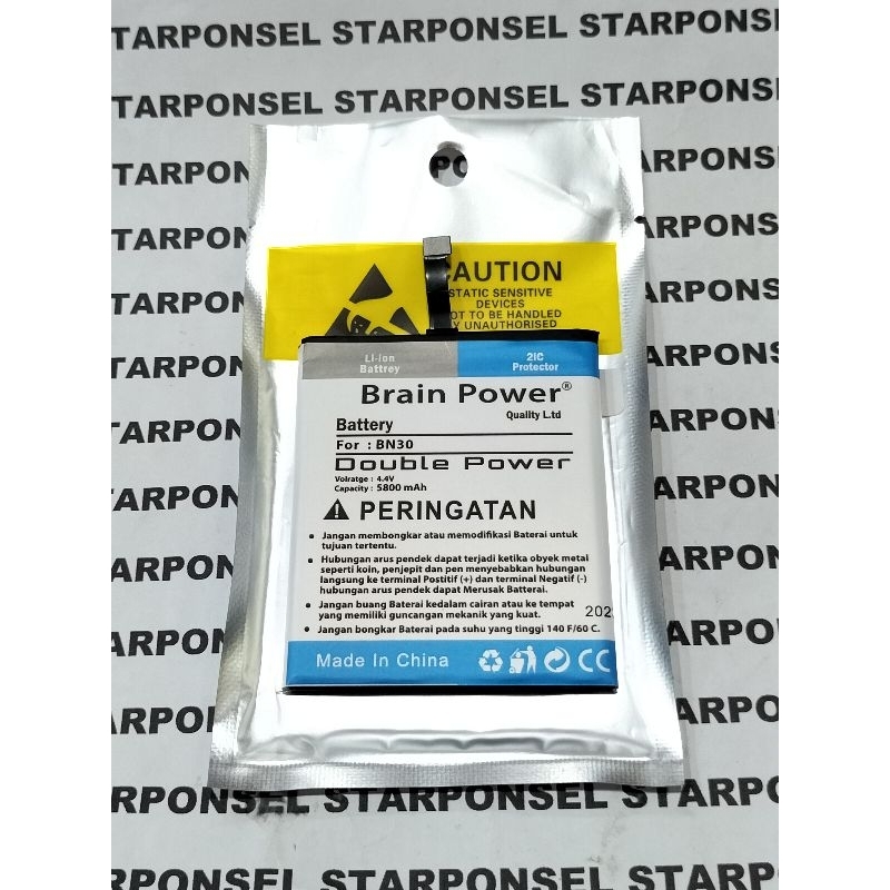 BATRE BATTERY BATERAI XIAOMI REDMI 4A BN30 BN-30 BN 30 DOUBLE POWER BATERAI