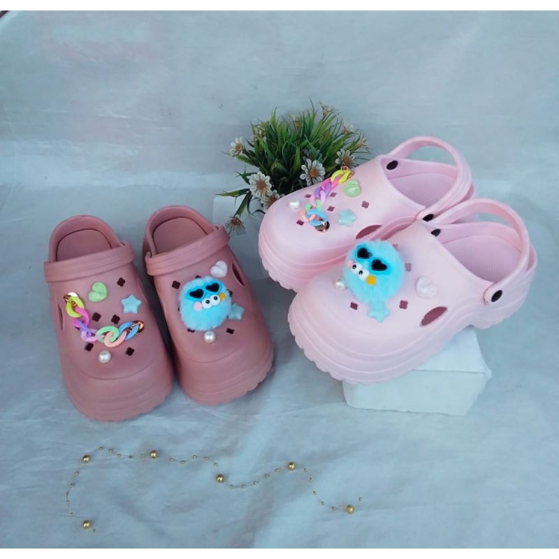 SANDAL WANITA BAIM/SANDAL FUJI/ SANDAL CROCS/ SANDAL KARET JELLY RINGAN