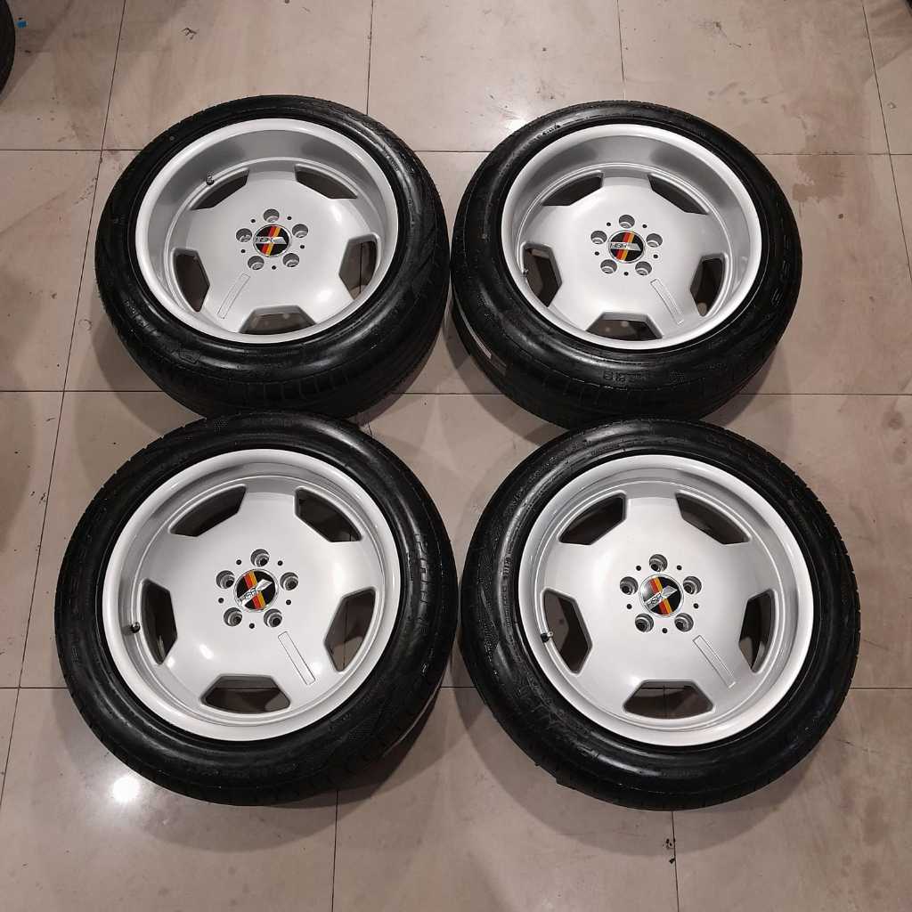 Velg Mobil Bekas Celong R18 Copotan Racing HSR Rostock Euro Ring 18 Lebar 8/9 Pcd 5x114,3 Plus Ban