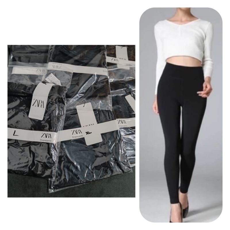 legging Zara / legging Hitam