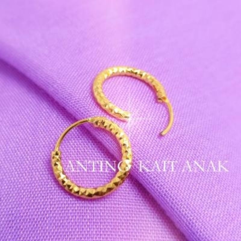 kait Anting Anak 1 - 5 Thn Bulat Polos Biasa Kecil