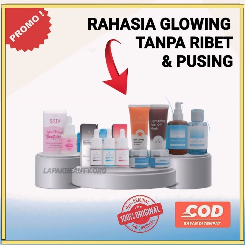 Adera Face serum Pencerah Pelembab Pemutih Penghilang flek hitam wajah dan Menghilangkan bintik hita