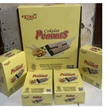 

coklat Peanuts Dking 1 dus isi 4 pak