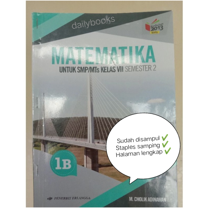 Buku Mandiri MATEMATIKA kelas 7 SMP 1B MTK
