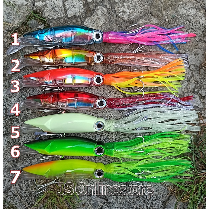 Terlaku Umpan Pancing Trolling Bentuk Cumi A