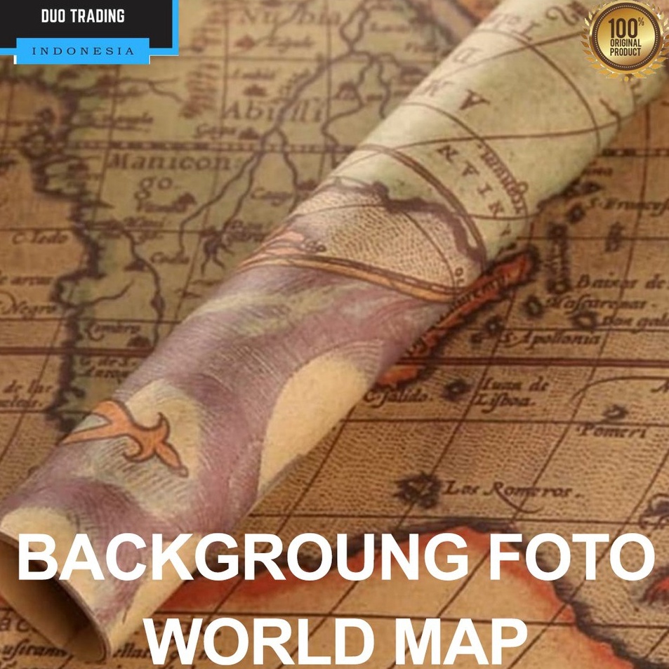 

Murah Sekarang Alas Foto Kertas Koran Peta World Map Vintage Retro Properti Foto