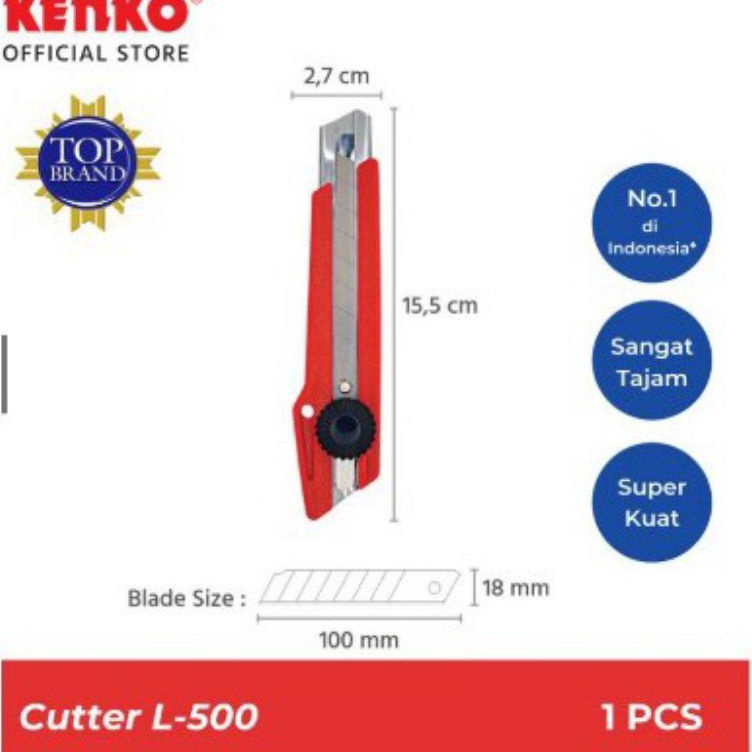 

Harga Sahabat Cutter Besar Kenko L5 1pcs