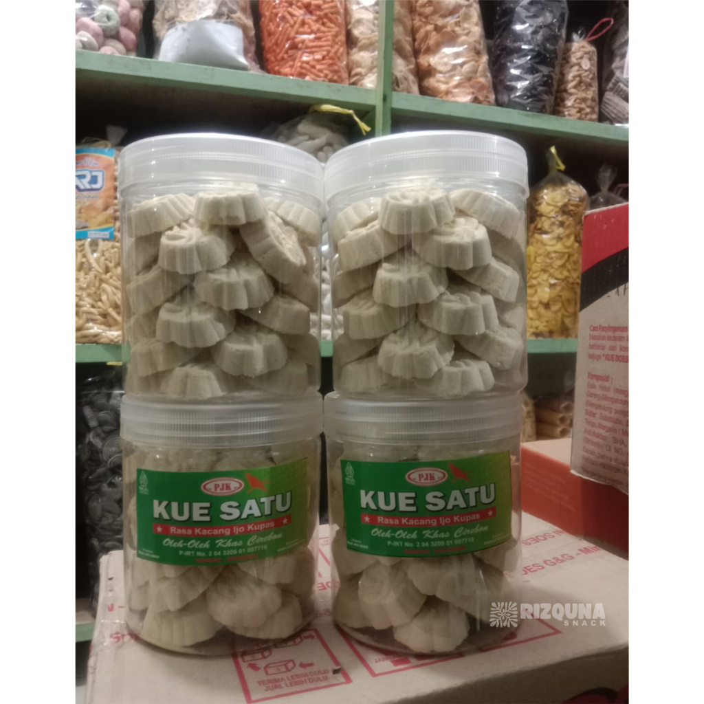 

250gram Kue Satu Kacang Hijau Kupas kemasan 1 toples