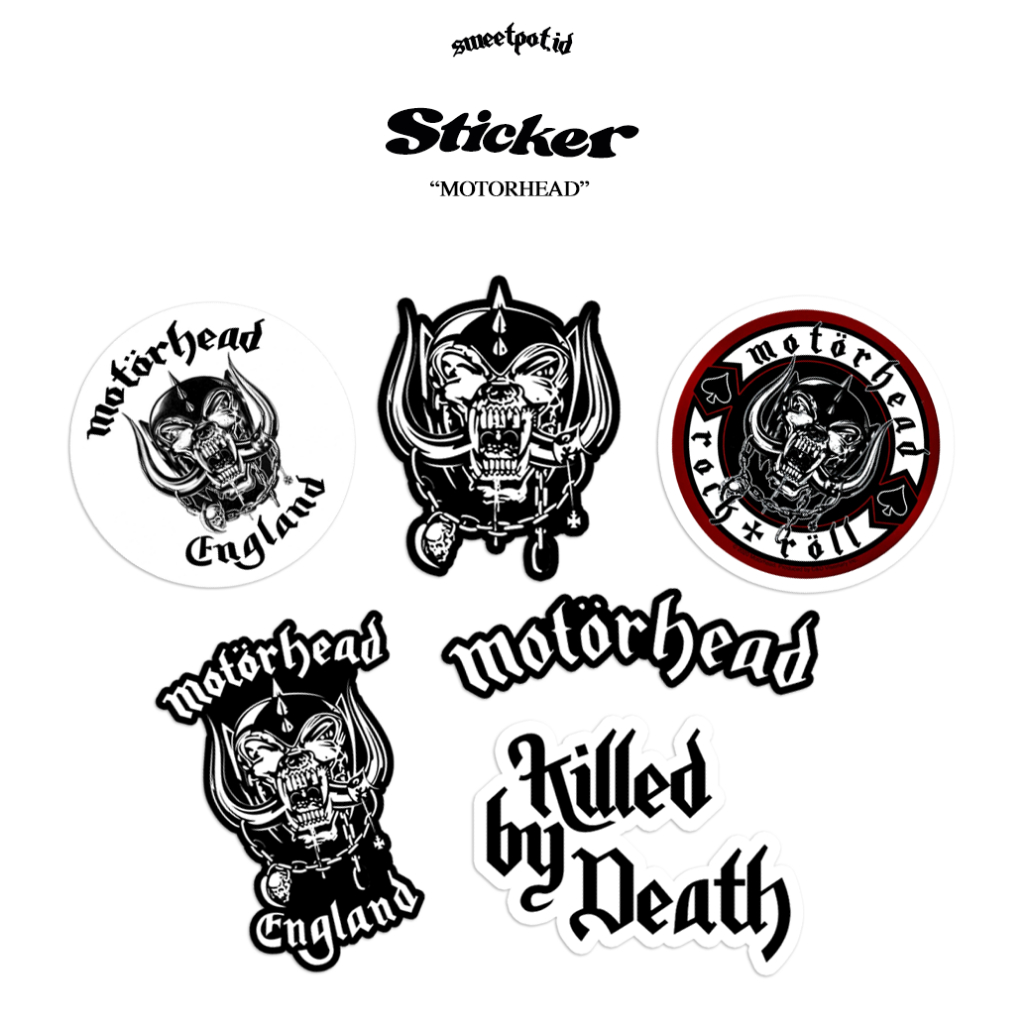 

(BISA COD) STICKER MOTORHEAD EDITION / STIKER PUNK / PUNK / HARDCORE / STICKER BIJIAN / STICKER ECERAN / STICKER METAL / STICKER POP / STICKER INDIE / STICKER BAND/ BRITPOP