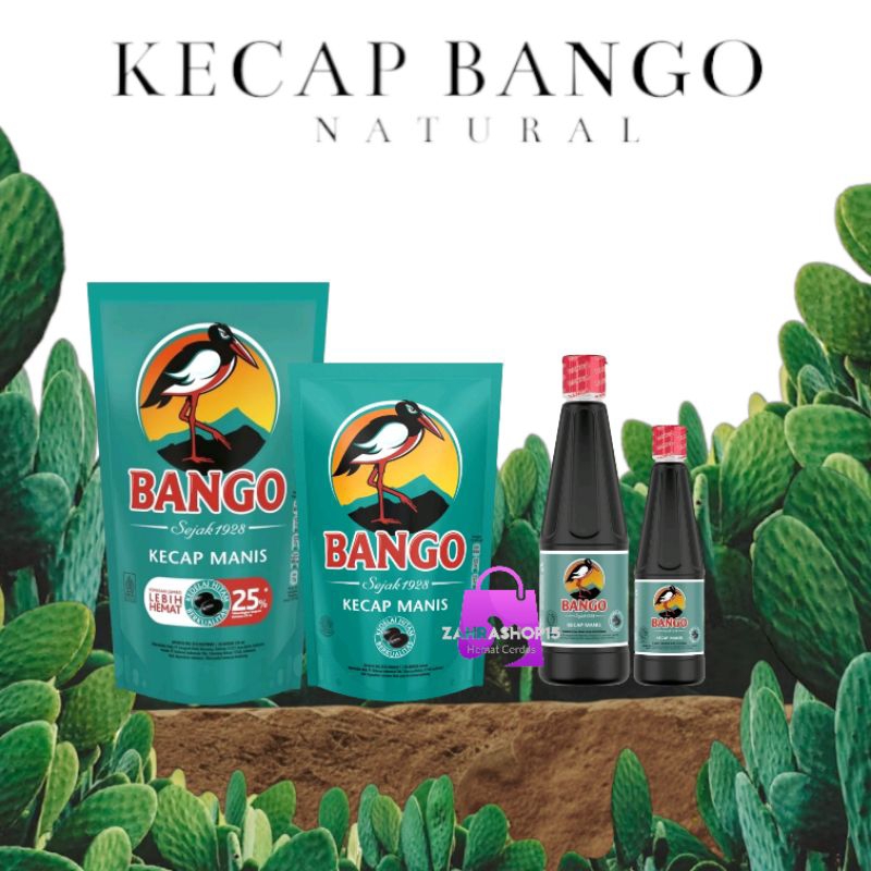 

BANGO Kecap Manis 1000g/735ml, 720g/520ml