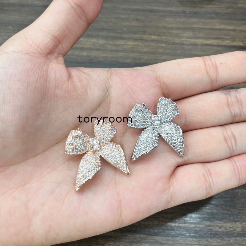 Bros peniti pita zircon diamond unique ribbon