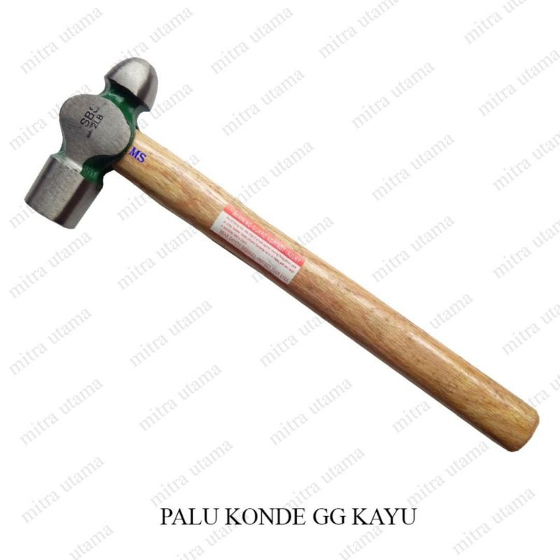 Palu Konde GG Kayu/ Martil Bulat 1LB - 16oz