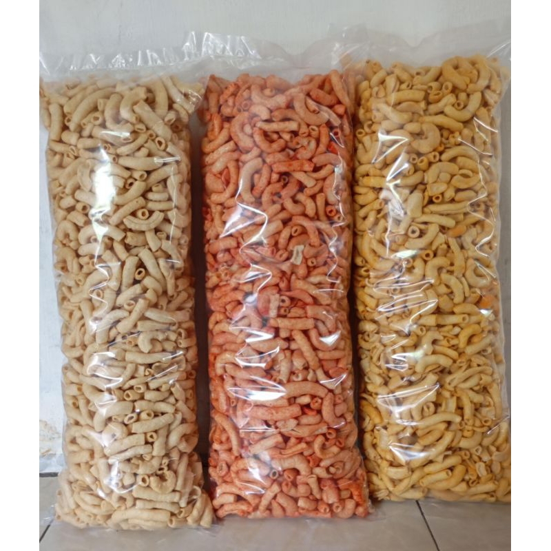 

Makaroni kemasan 1kg 1ball ( 3 varian rasa )