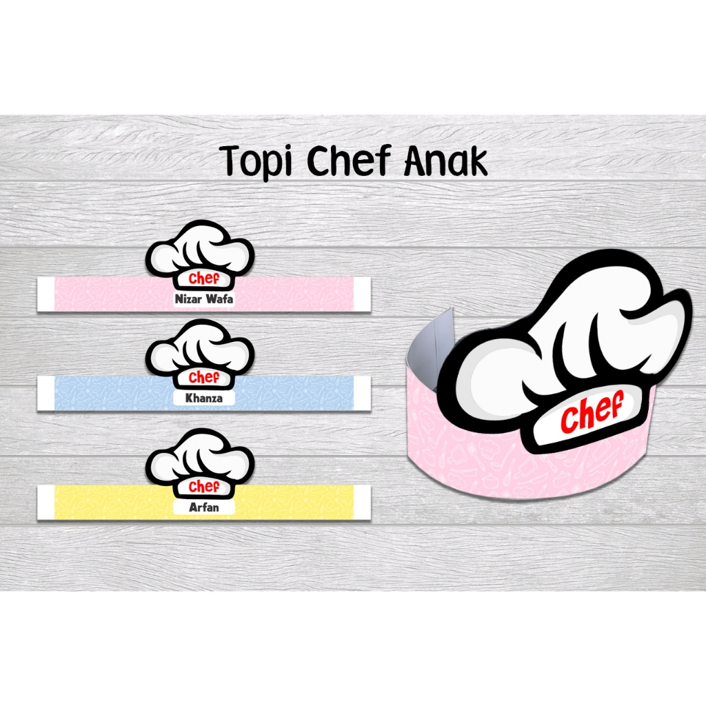 Topi chef anak