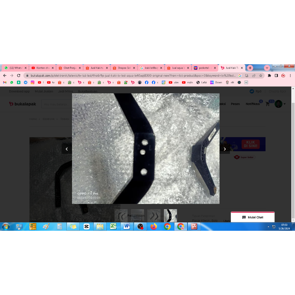 kaki tv aqus le40aqt8300 aqua 40 inch Kaki Tv LED AQUA LE40AQT8300 ORIGINAL