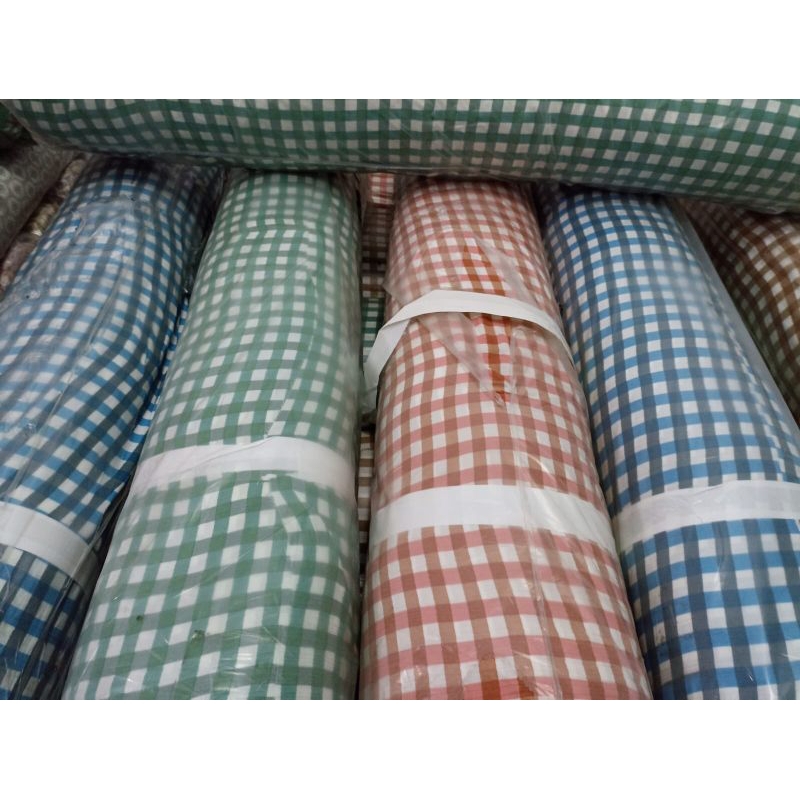 Rayon Crinkle Premium Motif Kotak Rs 9548 Kain Rayon Krinkle 1/2 Meter