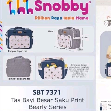 SNOBBY tas bayi Medium